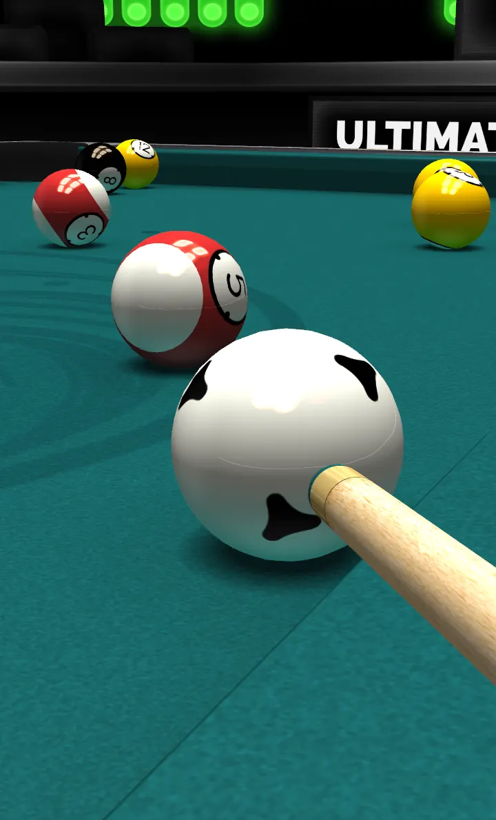 Ultimate Pool Mobile close-up spin screenshot